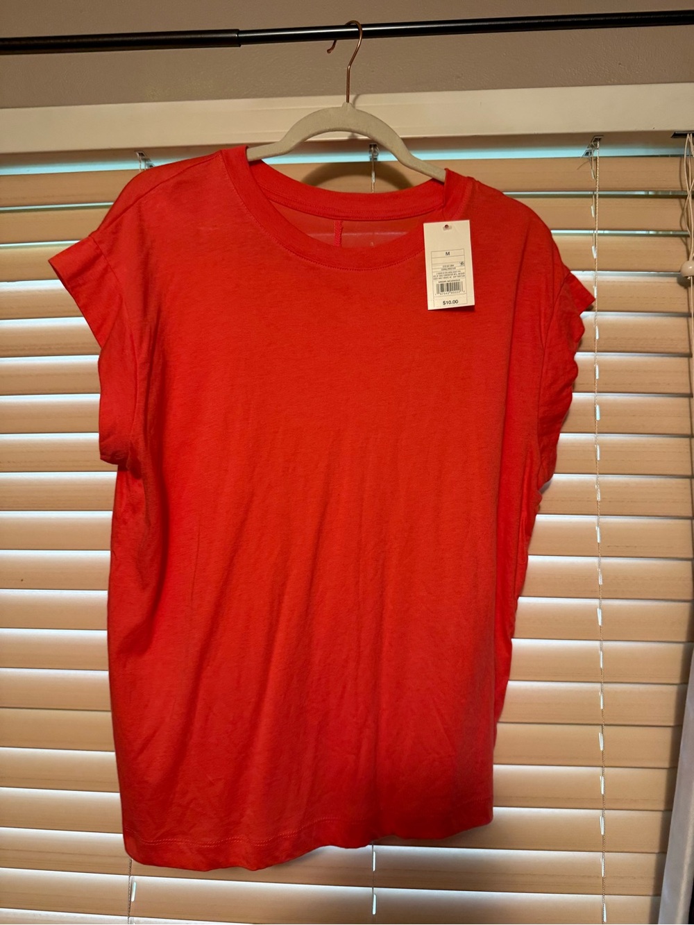 Women’s Coral Short Sleeve Crewneck Top